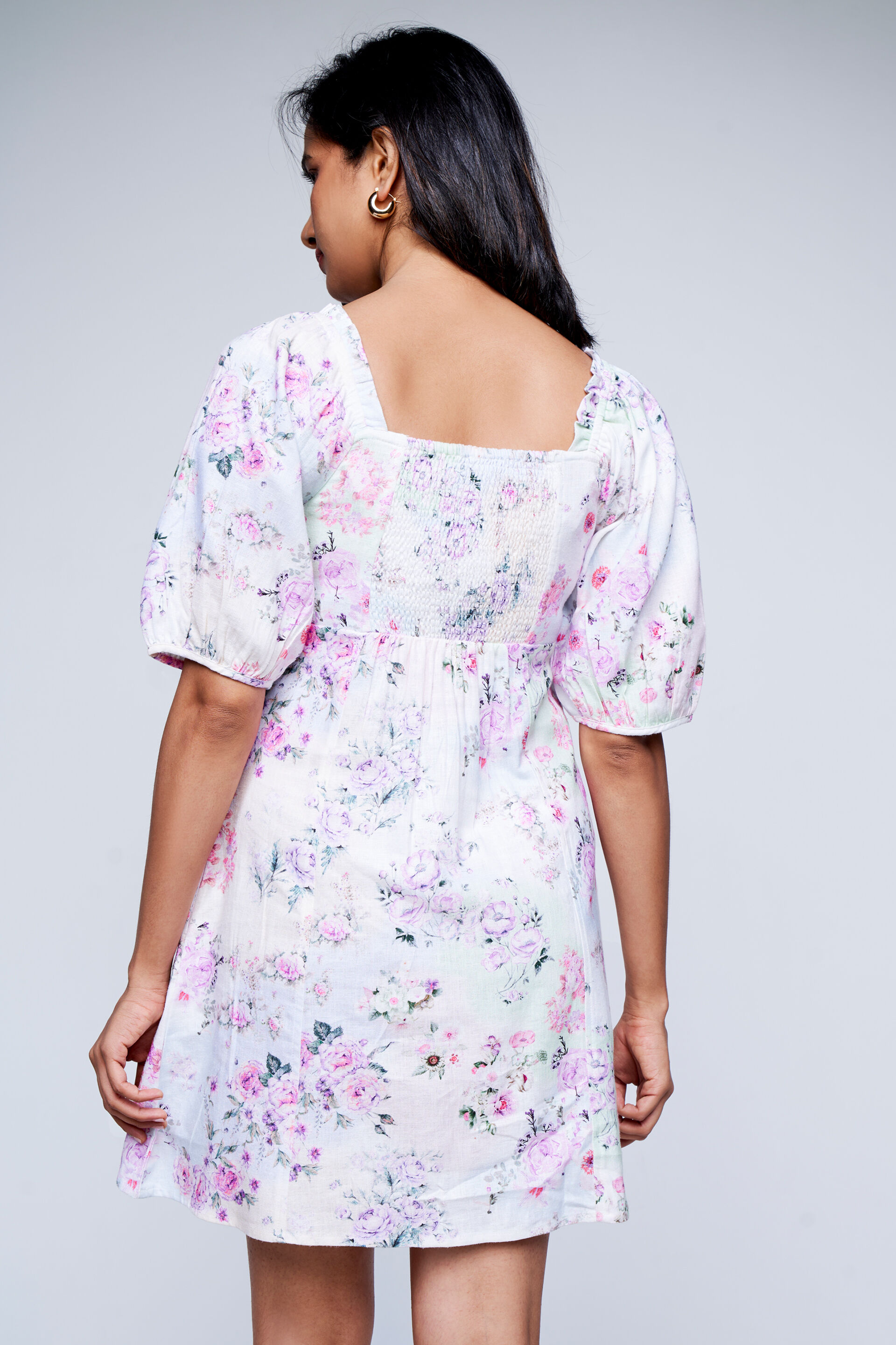 Multi Flower-ist Dress, Multi Color, image 3